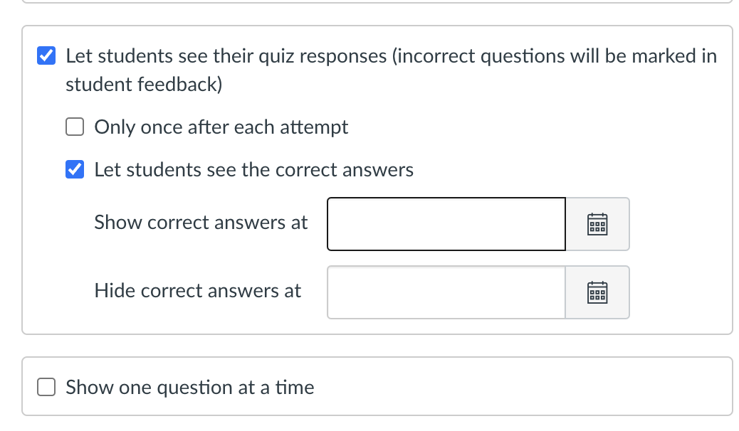 Solved Canvas Quizzes Correct answers visible AFTER due